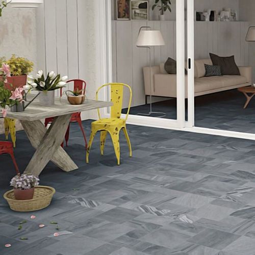Porcelanato Esmaltado 60x60 Lyster Antracita Rustico Texturado