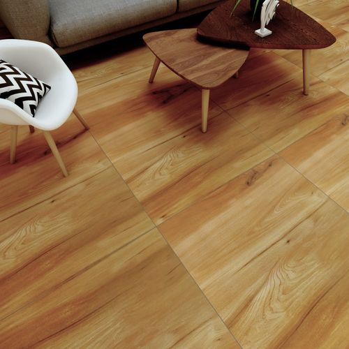 Porcelanato Esmaltado 60x60 Maple Cerezo Madera Semimate Rectificado