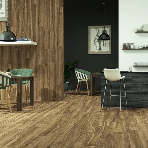 Porcelanato Esmaltado 20x120 Walkyria Fresno Madera Mate Rectificado