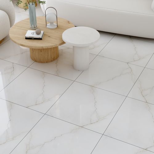 Porcelanato Esmaltado 60x60 Antique Ice Marmolizado Pulido Rectificado