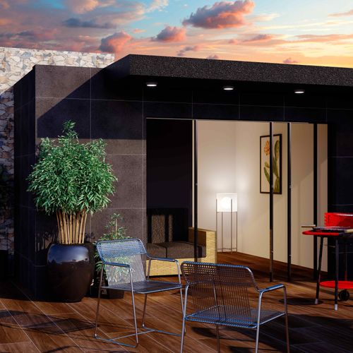 Porcelanato Esmaltado 60x60 Pizarra Negro Unicolor Texturado Rectificado