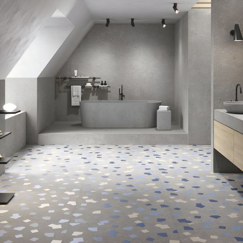 Porcelanato Esmaltado 60x120 Ricetta Cenere Geometrico Mate Rectificado