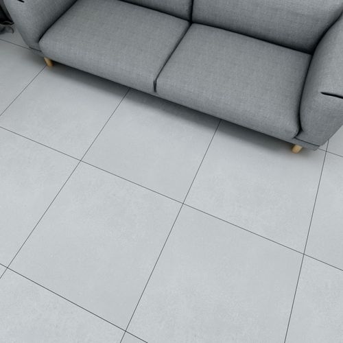 Porcelanato Esmaltado 60x60 Andalus Bianco Cemento Mate Rectificado