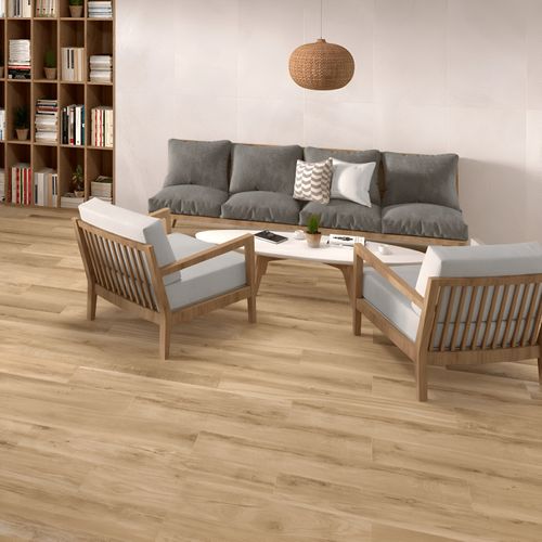Porcelanato Esmaltado 25x100 Eternal Roble Madera Mate