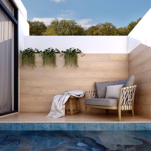 Porcelanato Esmaltado 23x120 Westlake Miel Madera Mate