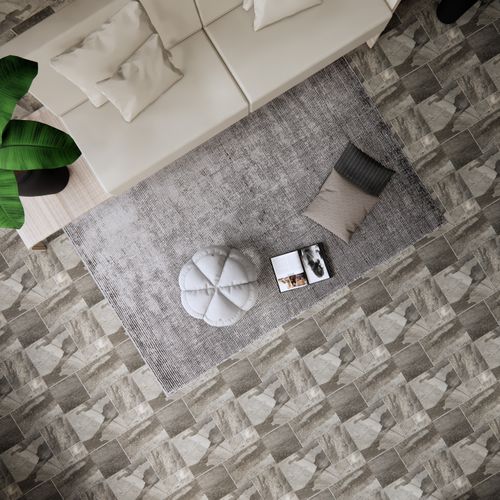 Porcelanato Esmaltado 60.5x60.5 Stonemix Gris Rustico Texturado
