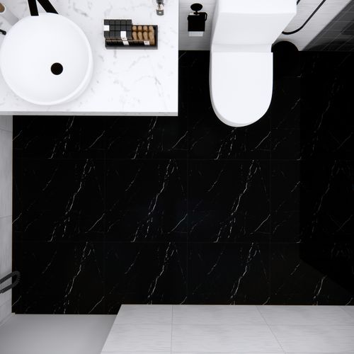 Gres Porcelánico Esmaltado 60x60 Volga Negro Rustico Mate Rectificado