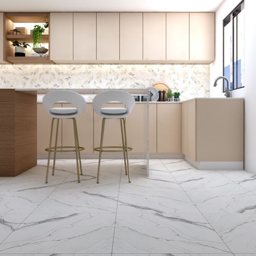 Gres Porcelánico Esmaltado 60x60 Vaccarino White Calacata Pulido Rectificado