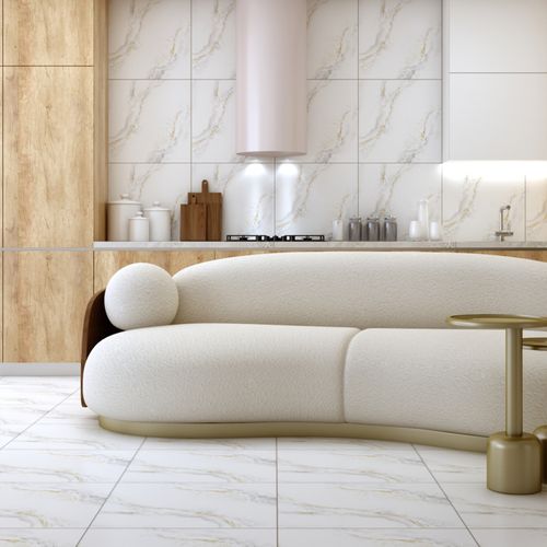 Gres Porcelánico Esmaltado 60x60 Tresse Gold Calacata Pulido Rectificado
