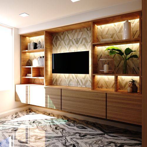 Cerámico Mayólica 30x60 Atlantic Brown Geometrico Brillo Rectificado