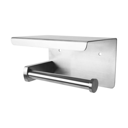 Papelera con repisa Bali inoxidable con adhesivo 3M