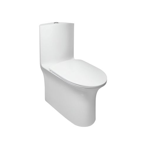 Inodoro One Piece Martini Blanco asiento caída lenta Vainsa