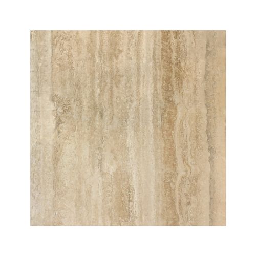 Porcelanato Esmaltado 60x60 Trav Clasico Oscuro Travertino Pulido Rectificado