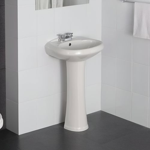 Lavatorio Cancún Blanco con rebose Italgrif