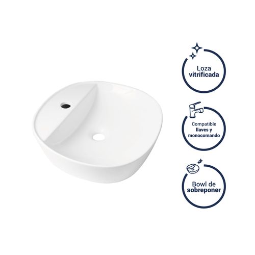 Bowl Aquarius Blanco Vainsa
