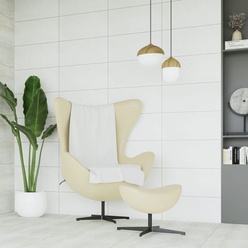 Cerámico Mayólica 30x60 Trend Blanco Cemento Brillo Rectificado