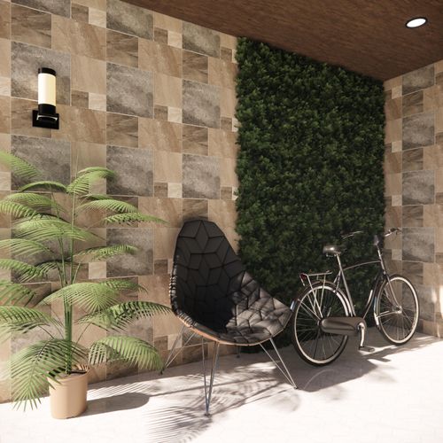 Porcelanato Esmaltado 60.5x60.5 Stonemix Mix Rustico Texturado