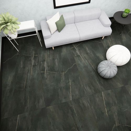 Porcelanato Esmaltado 120x280 Mind Black Marmolizado Pulido Rectificado