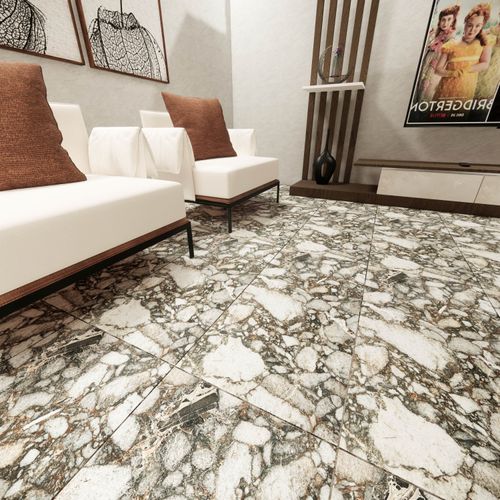 Porcelanato Esmaltado 60x120 Breccia Stone Marmolizado Carving Rectificado