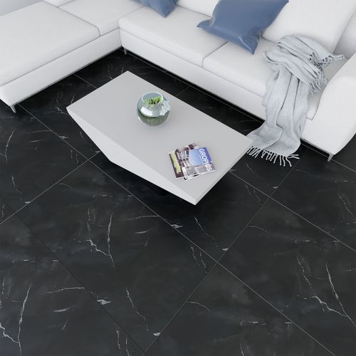 Porcelanato Esmaltado 60x120 Black Malta Marmolizado Pulido Rectificado