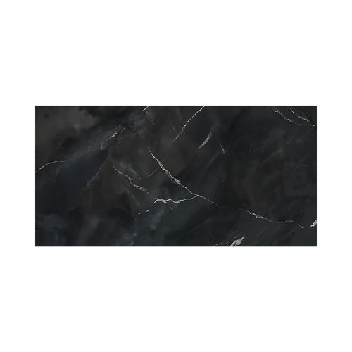 Porcelanato Esmaltado 60x120 Black Malta Marmolizado Pulido Rectificado