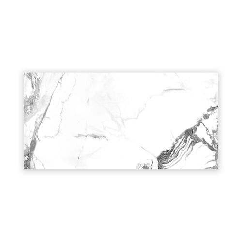 Porcelanato Esmaltado 60x120 Ink White Marmolizado Pulido Rectificado