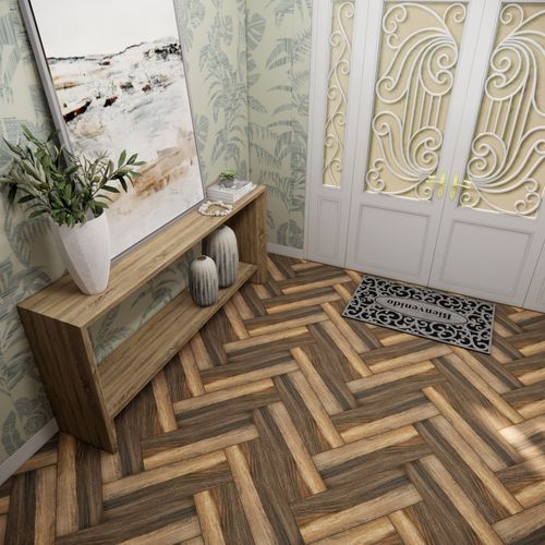 Piso Cerámico Madera Mate Quebec Gris Plata 20x60 Ducere