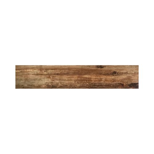 Piso Cerámico Madera Semimate Sequoia Marrón 20x105 Karina