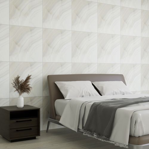 Porcelanato Esmaltado 60.8x60.8 Onice Perla Marmolizado Brillo