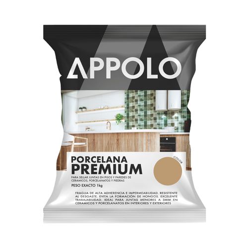 Fragua Porcelana Premium Castaña 1Kg Appolo
