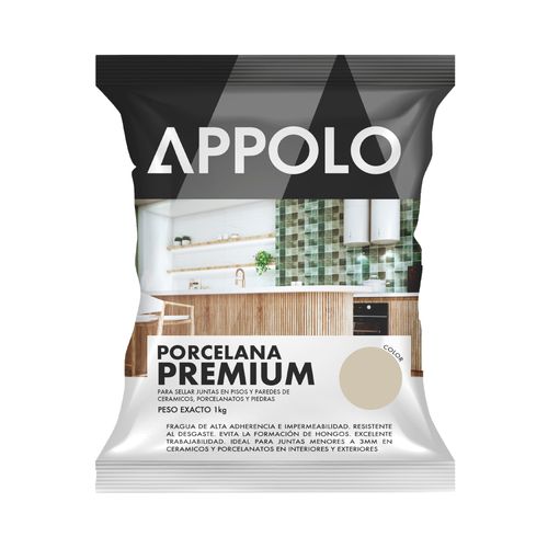 Fragua Porcelana Premium Arena 1Kg Appolo