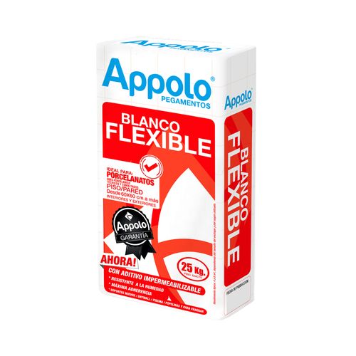 Pegamento Blanco Flexible 25Kg Appolo