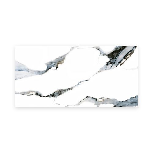 Gres Porcelánico Esmaltado 60x120 Naos Blue Calacata Pulido Rectificado