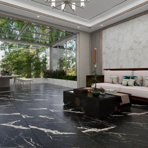 Porcelanato Esmaltado 60x120 Verona Black Marmolizado Grit Granula Rectificado