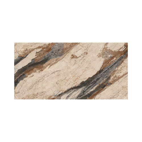 Porcelanato Esmaltado 60x120cm Parma Brown Marmolizado Grit Granula Rectificado