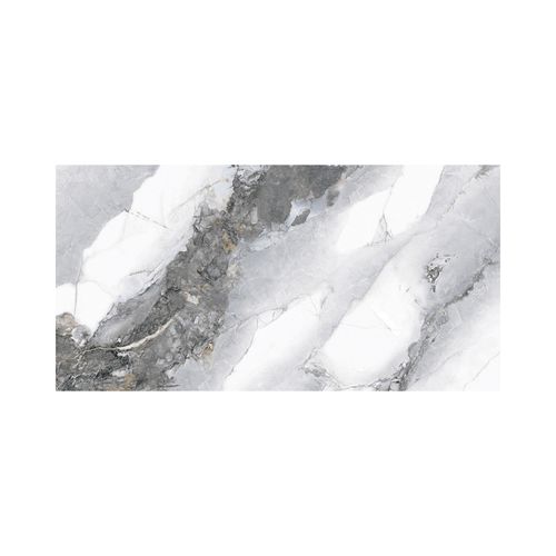 Gres Porcelánico Esmaltado 60x120 Pirineo Grey Marmolizado Pulido Rectificado