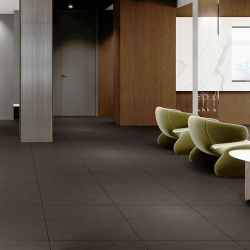 Porcelanato Esmaltado 60x60cm Minimal Grafito Rustico Mate Rectificado