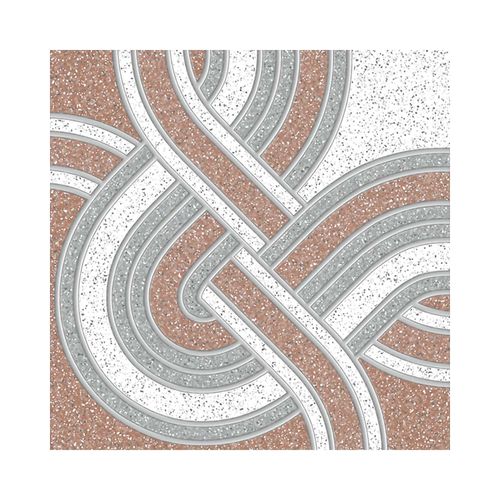 Ceramico Piso 45x45cm Java Marron Geometrico Granillado Rectificado