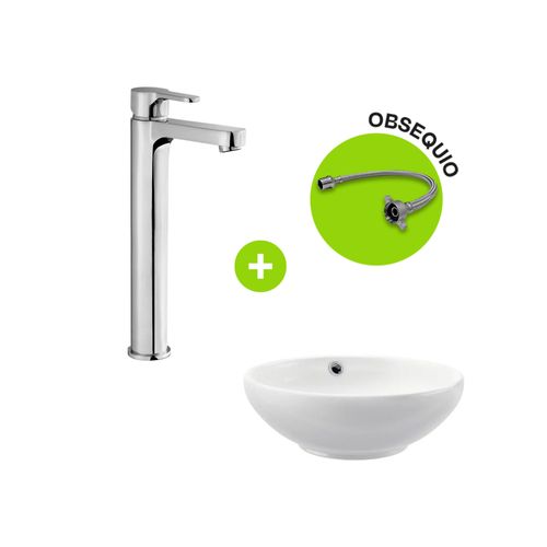 Combo Bowl Bali + Llave de Lavatorio Alta Mares Maui Vainsa