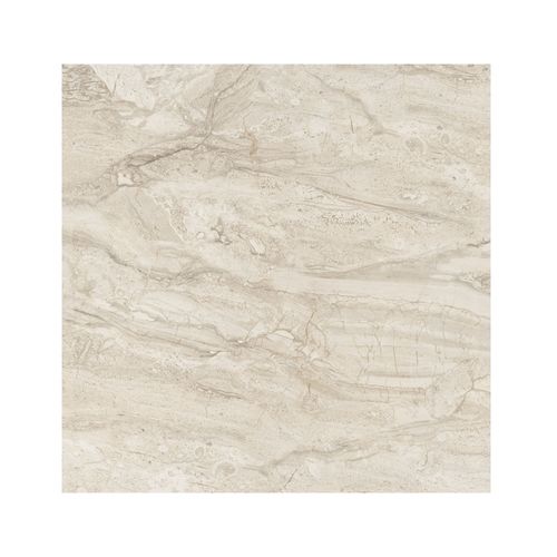 Porcelanato Esmaltado 60x60cm Delta Beige Marmolizado Pulido Rectificado