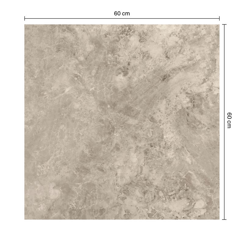 2156 Porcelanato Esmaltado 60x60 Excelence Gris Marmolizado Pulido Rectificado