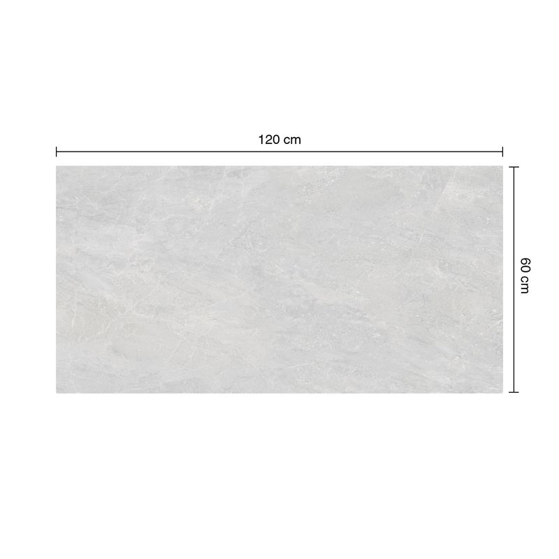 3412 Porcelanato Esmaltado 60x120 Trento Gris Marmolizado Lappato Rectificado