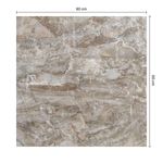 3534 Porcelanato Esmaltado 60x60 Namibia Marron Marmolizado Pulido