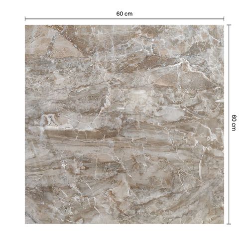 Porcelanato Esmaltado 60x60cm Namibia Marron Marmolizado Pulido