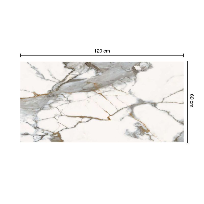 17483 Gres Porcelanico Esmaltado 60x120cm Dorian Mix Calacata Pulido Rectificado