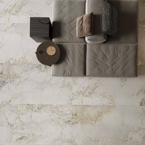 Porcelanato Esmaltado 75x150cm Allen Silver Marmolizado Honed Rectificado