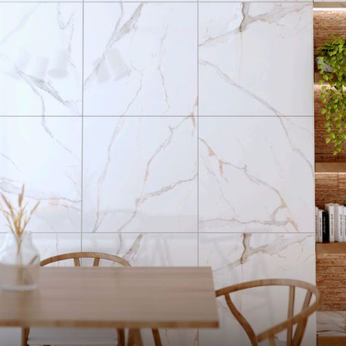 Gres Porcelánico Esmaltado 60x60cm Calacatta Gold Calacata Pulido Rectificado