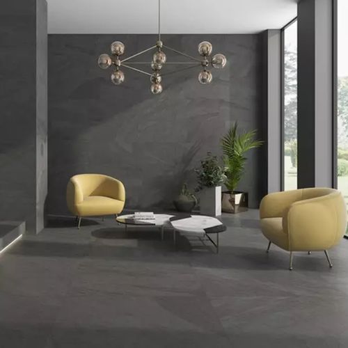 Porcelanato Esmaltado 100x100cm Halley Argent Rústico Mate Rectificado