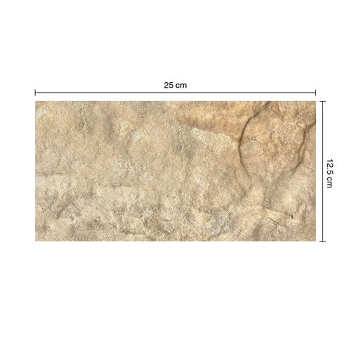 Porcelanato Revestimiento 12.5x25cm Ordesa Beige Rústico Texturado Rectificado
