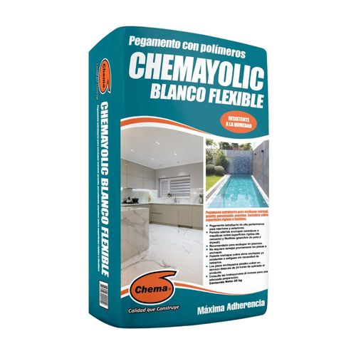 Pegamento Blanco Flexible 25Kg Chemayolic